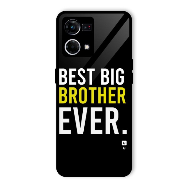 Best Brother Ever Glass Back Case for Oppo F21 Pro 4G