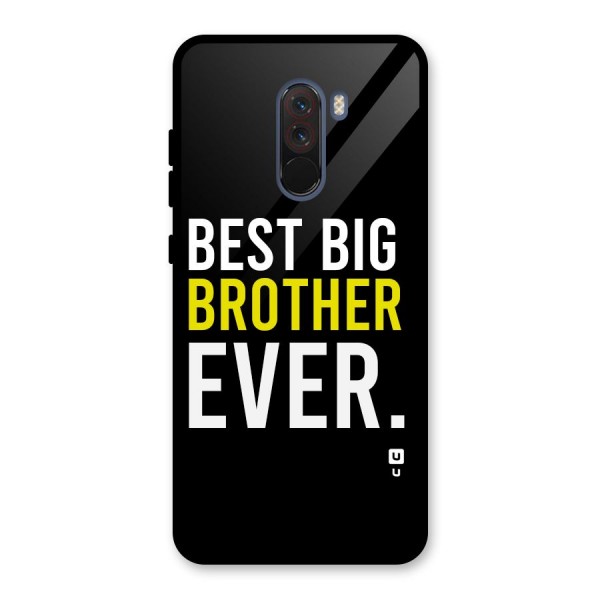 Best Brother Ever Glass Back Case for Poco F1