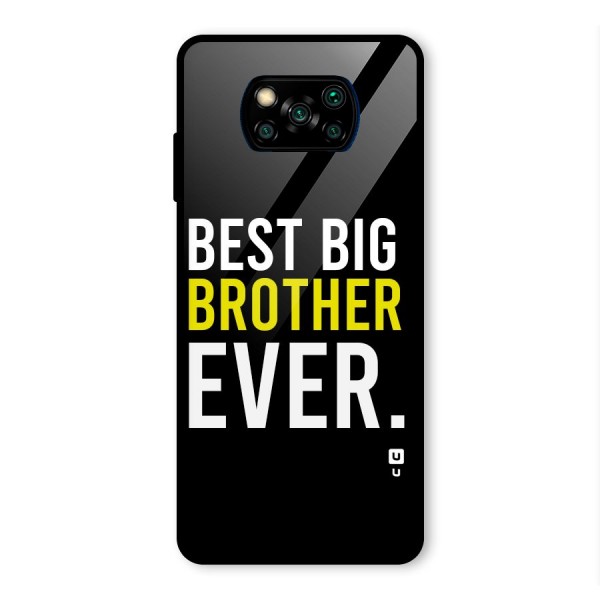 Best Brother Ever Glass Back Case for Poco X3 Pro