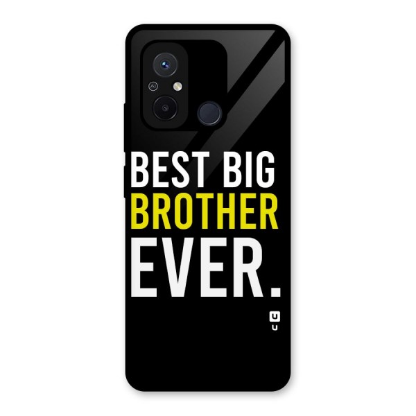 Best Brother Ever Glass Back Case for Redmi 12C