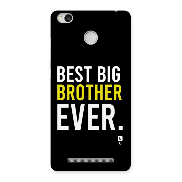 Best Brother Ever Back Case for Redmi 3S Prime