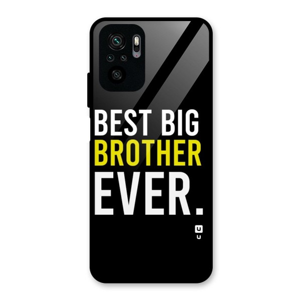 Best Brother Ever Glass Back Case for Redmi Note 10