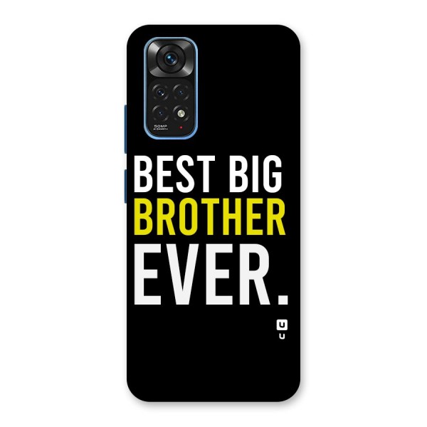 Best Brother Ever Glass Back Case for Redmi Note 11S