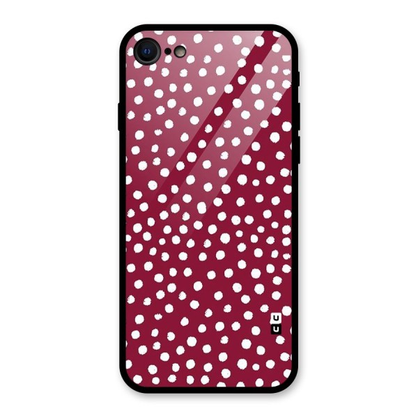 Best Dots Pattern Glass Back Case for iPhone 8