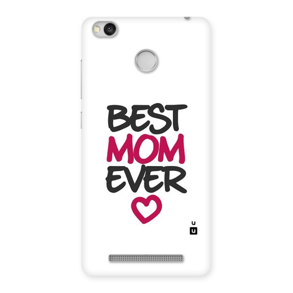 Best Mom Ever Back Case for Redmi 3S Prime