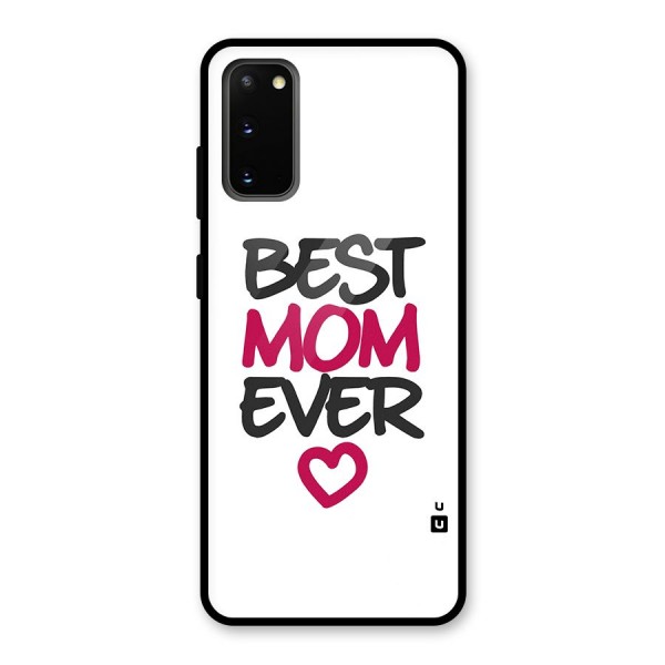 Best Mom Ever Glass Back Case for Galaxy S20