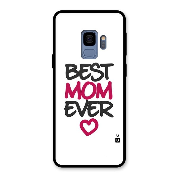 Best Mom Ever Glass Back Case for Galaxy S9