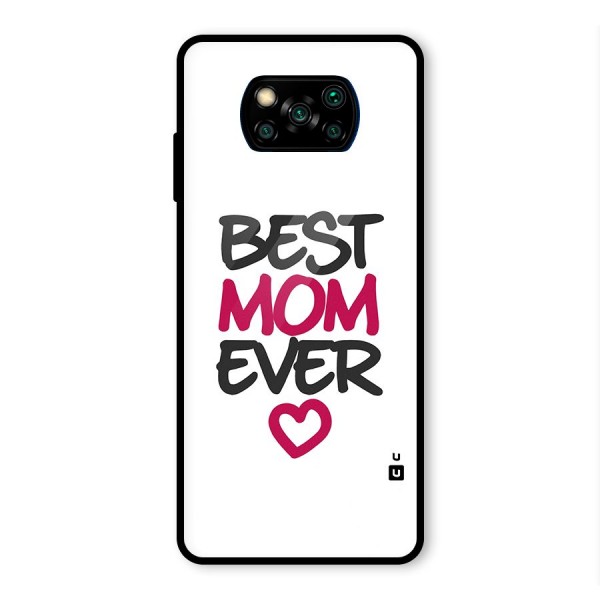 Best Mom Ever Glass Back Case for Poco X3 Pro