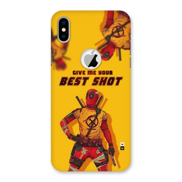 Best Shot Back Case for iPhone XS Logo Cut