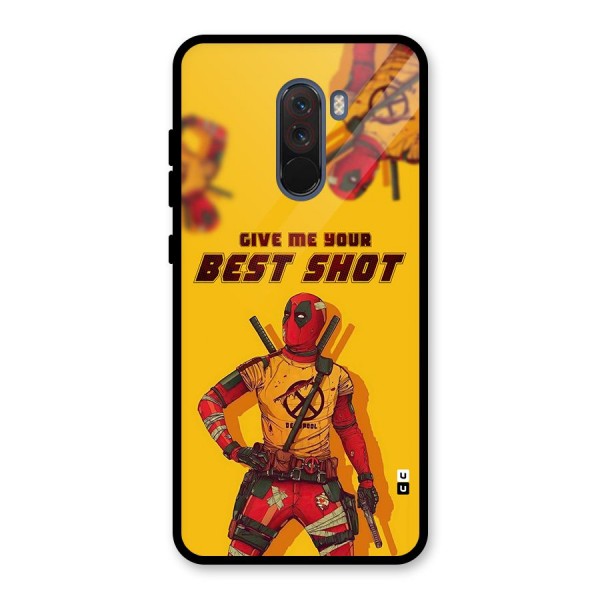 Best Shot Glass Back Case for Poco F1