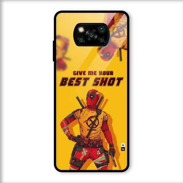 Best Shot Glass Back Case for Poco X3