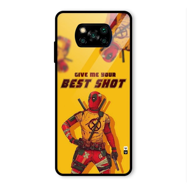 Best Shot Glass Back Case for Poco X3 Pro