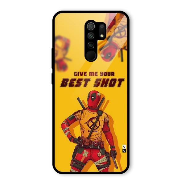 Best Shot Glass Back Case for Redmi 9 Prime