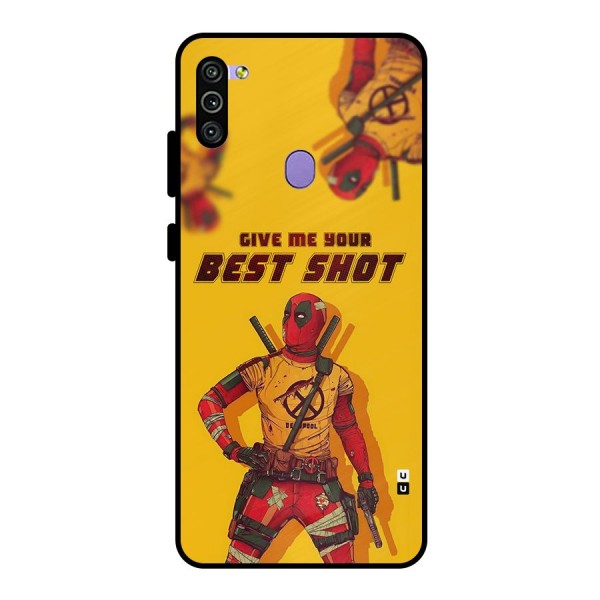 Best Shot Metal Back Case for Galaxy M11