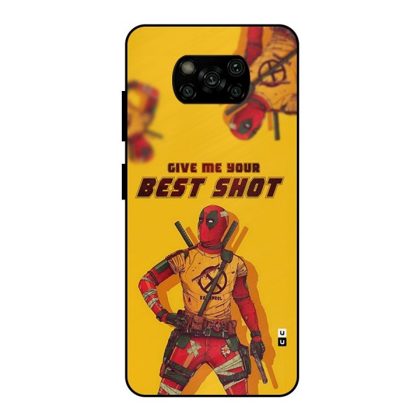 Best Shot Metal Back Case for Poco X3