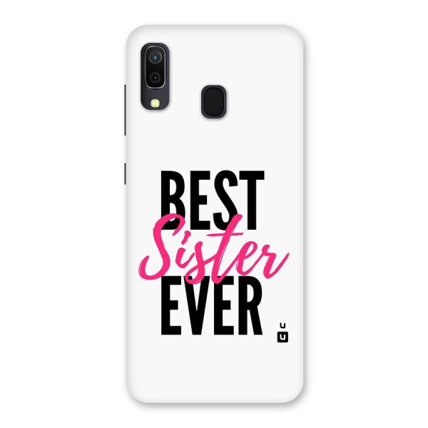 Best Sister Ever Back Case for Galaxy A20