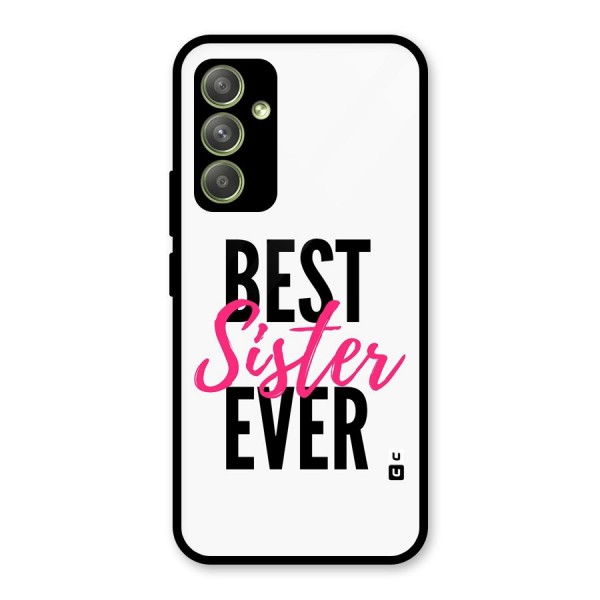 Best Sister Ever Glass Back Case for Galaxy A54