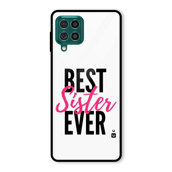 Best Sister Ever Glass Back Case for Galaxy F62