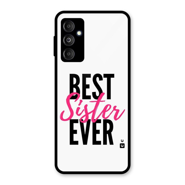 Best Sister Ever Glass Back Case for Galaxy M14 5G