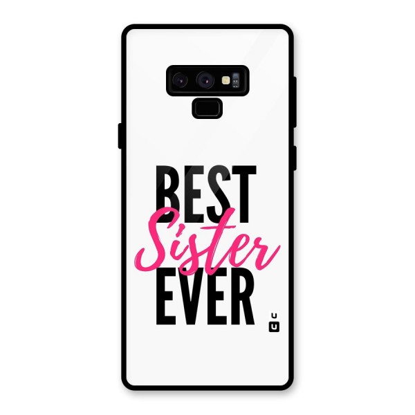 Best Sister Ever Glass Back Case for Galaxy Note 9