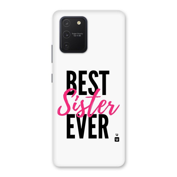 Best Sister Ever Glass Back Case for Galaxy S10 Lite