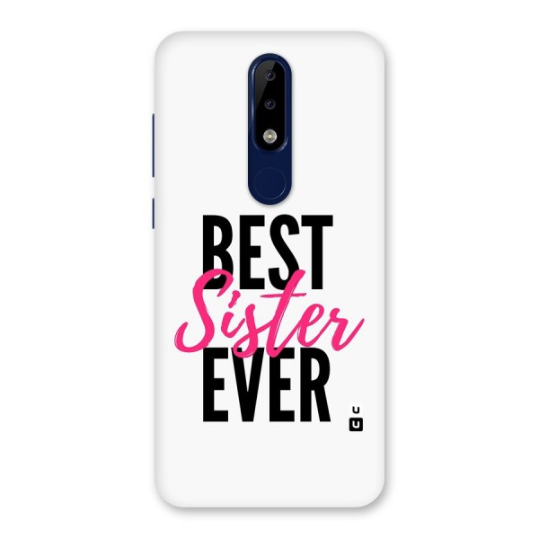 Best Sister Ever Back Case for Nokia 5.1 Plus