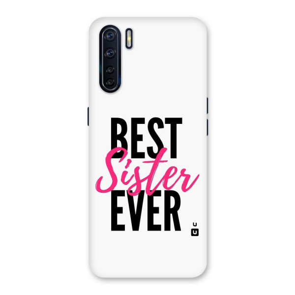 Best Sister Ever Glass Back Case for Oppo F15