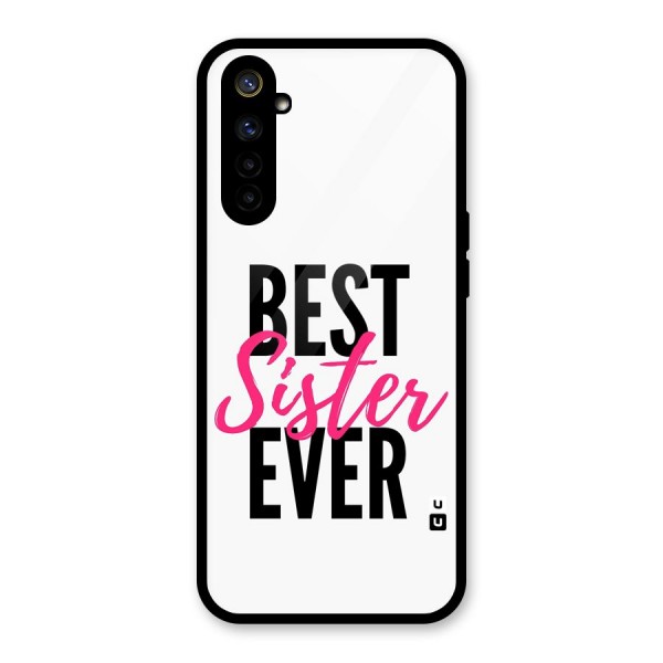 Best Sister Ever Glass Back Case for Realme 6