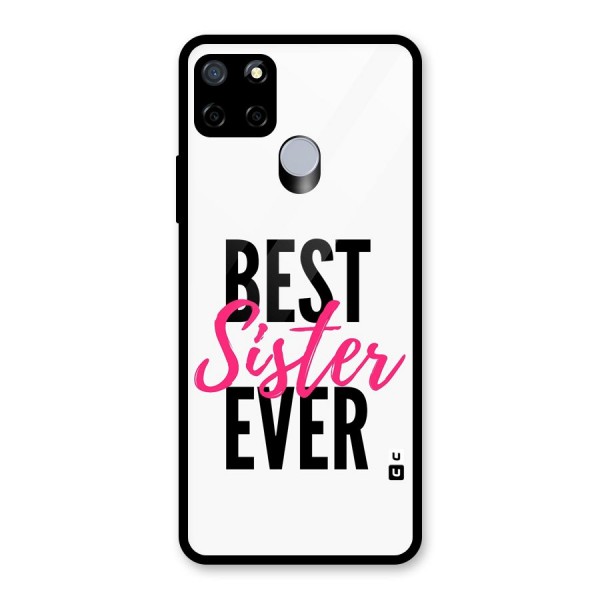 Best Sister Ever Glass Back Case for Realme C15