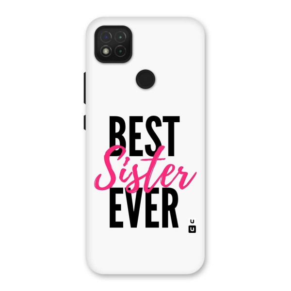 Best Sister Ever Back Case for Redmi 9C