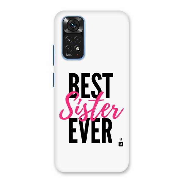 Best Sister Ever Glass Back Case for Redmi Note 11S