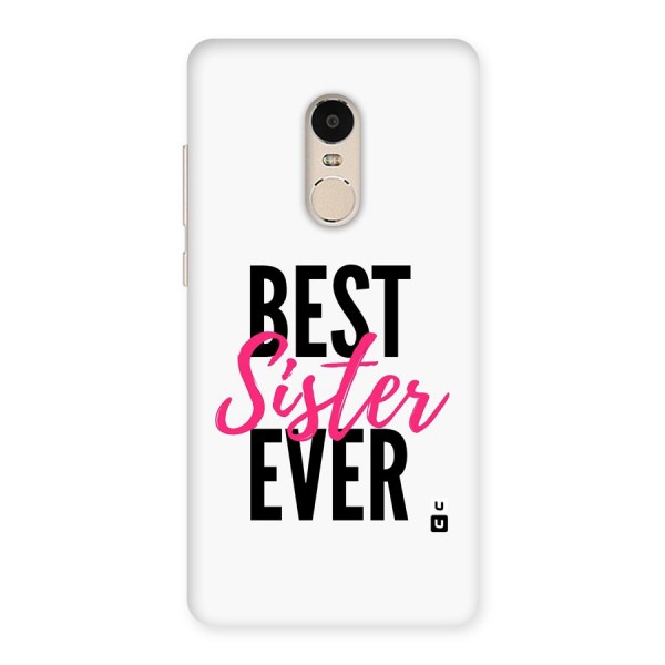 Best Sister Ever Back Case for Redmi Note 4