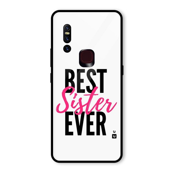 Best Sister Ever Glass Back Case for Vivo V15