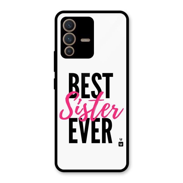 Best Sister Ever Glass Back Case for Vivo V23 5G