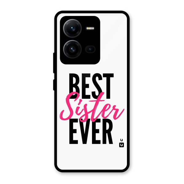 Best Sister Ever Glass Back Case for Vivo V25