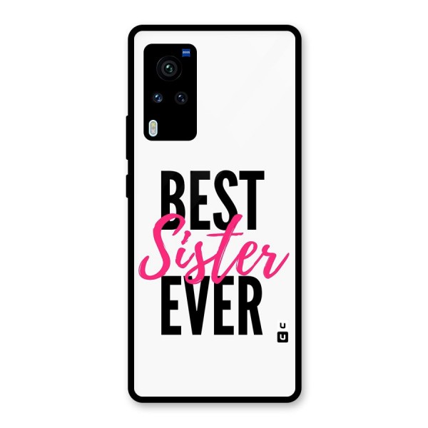 Best Sister Ever Glass Back Case for Vivo X60 Pro