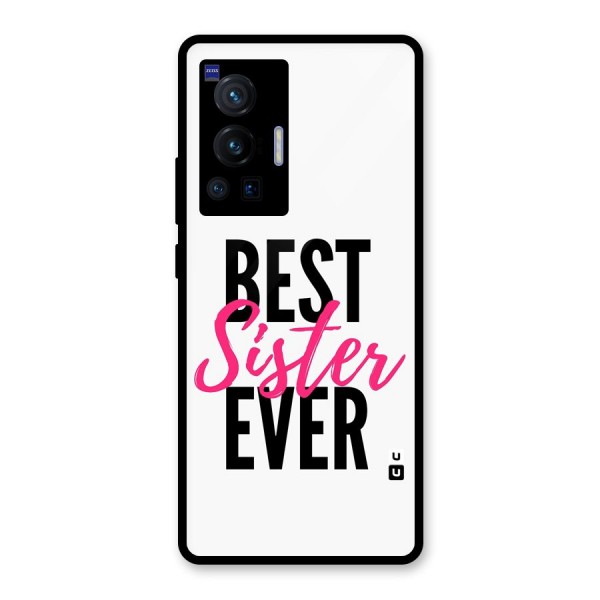 Best Sister Ever Glass Back Case for Vivo X70 Pro