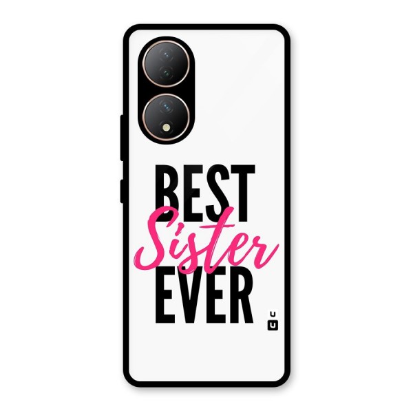 Best Sister Ever Glass Back Case for Vivo Y100A