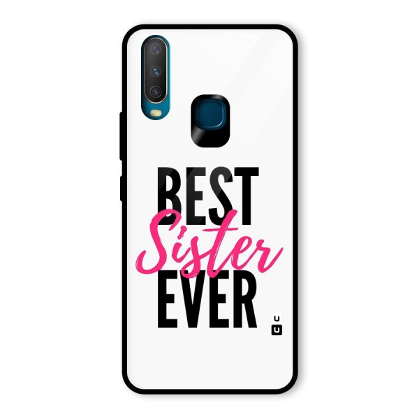 Best Sister Ever Glass Back Case for Vivo Y12