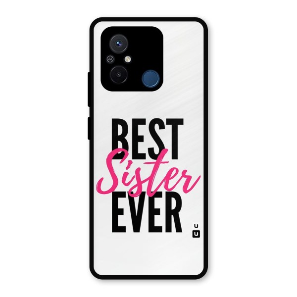 Best Sister Ever Metal Back Case for Poco C55