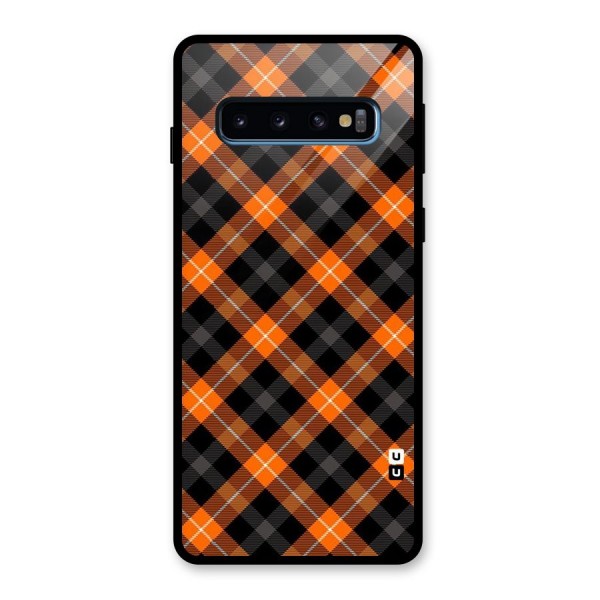 Best Textile Pattern Glass Back Case for Galaxy S10