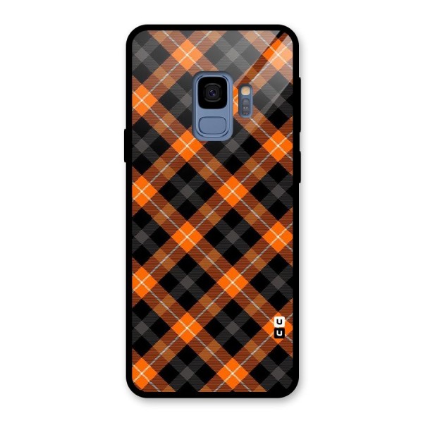 Best Textile Pattern Glass Back Case for Galaxy S9