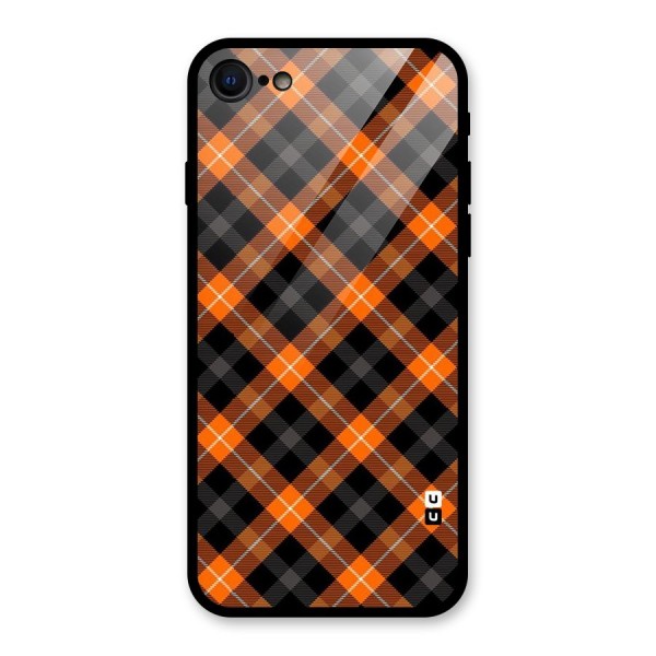 Best Textile Pattern Glass Back Case for iPhone 8