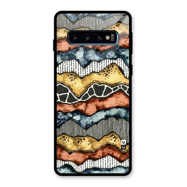 Best Texture Pattern Glass Back Case for Galaxy S10