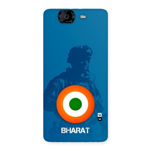 Bharat Commando Back Case for Canvas Knight A350