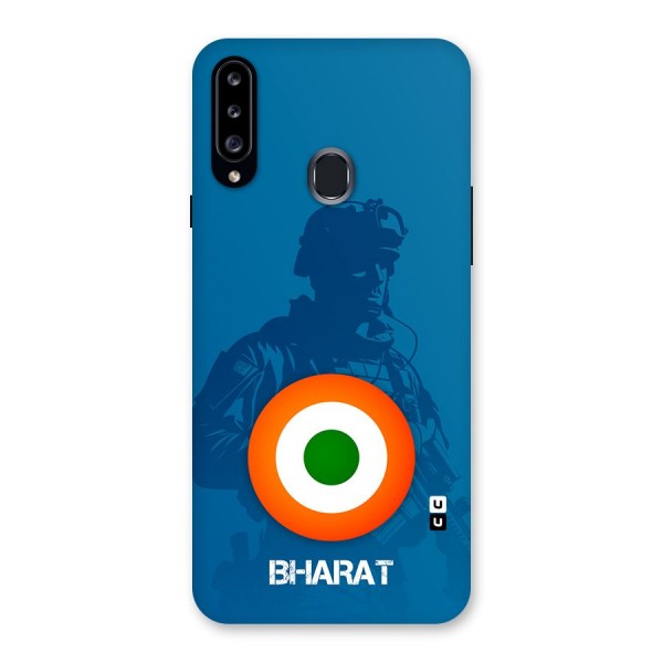 Bharat Commando Back Case for Galaxy A20s