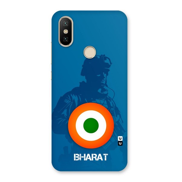 Bharat Commando Back Case for Mi A2