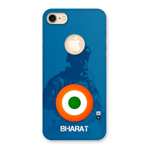 Bharat Commando Back Case for iPhone 8 Logo Cut