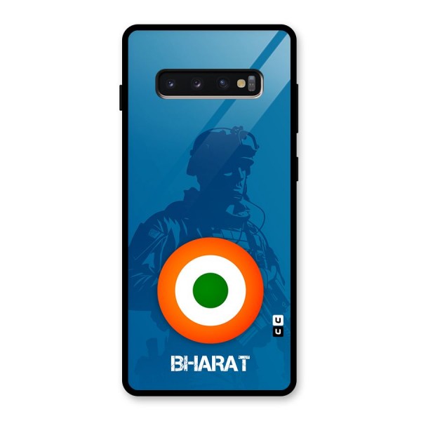 Bharat Commando Glass Back Case for Galaxy S10 Plus