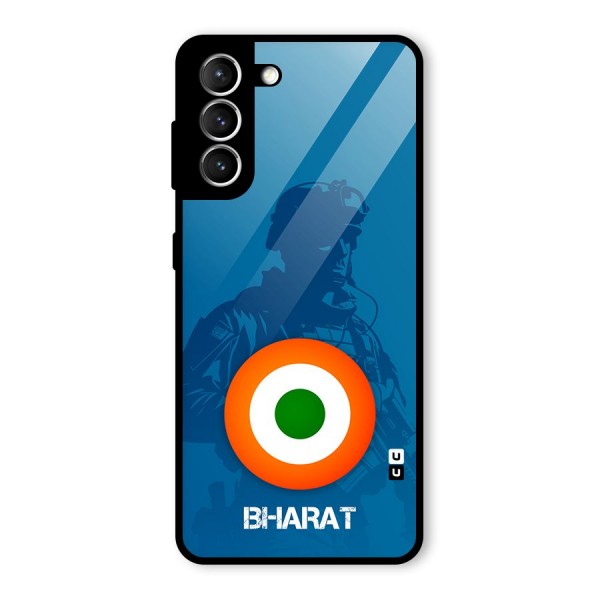 Bharat Commando Glass Back Case for Galaxy S21 5G